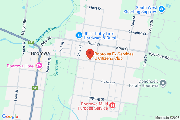Boorowa Ex-Services & Citizens' Club Ltd