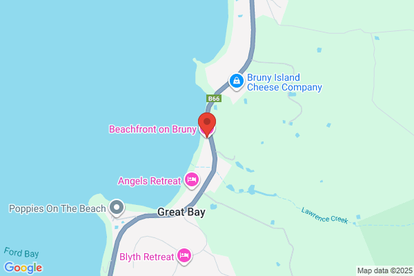 Beachfront on Bruny